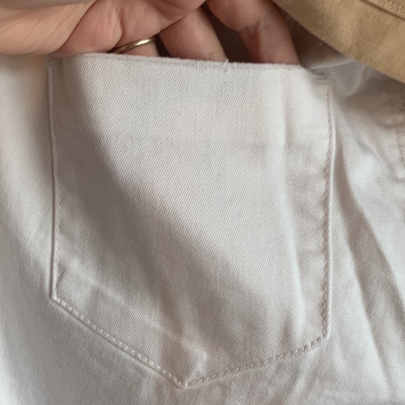 NWT Luxe Essential Denim Maternity White Jeans - Picture 5 of 7